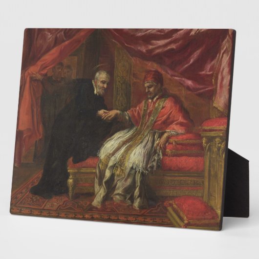 St. Filippo Neri Curing Pope Clemente VIII Fotoplaat (Zijkant)