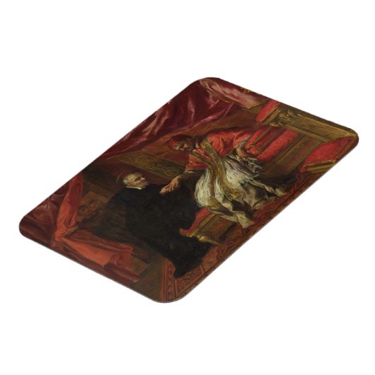 St. Filippo Neri Curing Pope Clemente VIII Magneet (Linkerzijde)