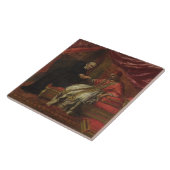 St. Filippo Neri Curing Pope Clemente VIII Tegeltje (Zijkant)