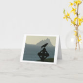 St Finians Bay Raven with Skelligs Kaart (Gele Bloem)