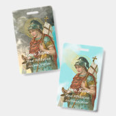 St. Florian met Bucket (beide; M 019) Badge (Voor- en achterkant)