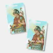 St. Florian met Bucket (Clear Skies; M 019) Badge (Voor- en achterkant)