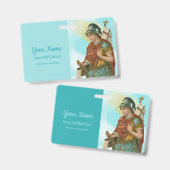 St. Florian met Bucket (Clear Skies; M 019) Badge (Voor- en achterkant)