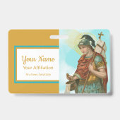 St. Florian met Bucket (Clear Skies; M 019) Badge (Achterkant)