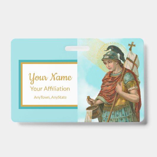 St. Florian met Bucket (Clear Skies; M 019) Badge (Voorzijde)