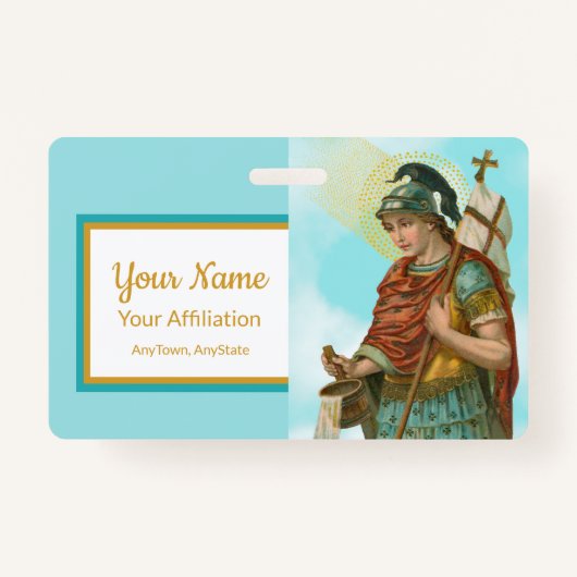 St. Florian met Bucket (Clear Skies; M 019) Badge (Voorkant)