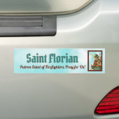 St. Florian met Bucket (Clear Skies; M 019) Bumpersticker (Op auto)