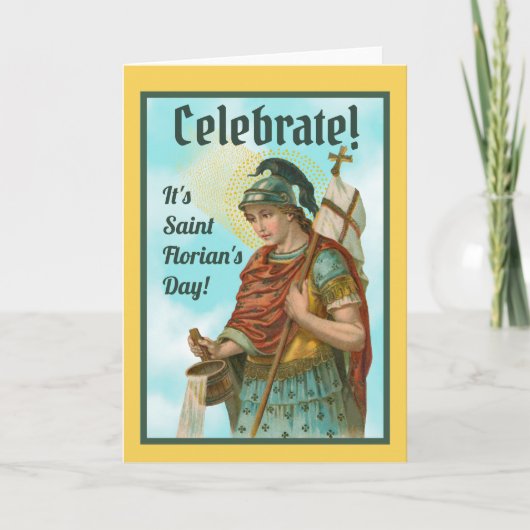 St. Florian met Bucket (Clear Skies; M 019) Kaart (Voorkant)