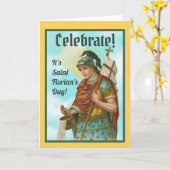 St. Florian met Bucket (Clear Skies; M 019) Kaart (Gele Bloem)