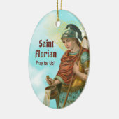 St. Florian met Bucket (Clear Skies; M 019) Keramisch Ornament (Links)