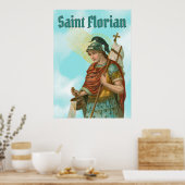 St. Florian met Bucket (Clear Skies; M 019) Poster (Keuken)