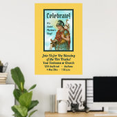 St. Florian met Bucket (Clear Skies; M 019) Poster (Thuiskantoor)