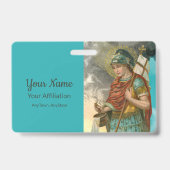 St. Florian met Bucket (Rook; M 019) Badge (Achterkant)