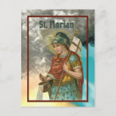St. Florian met Bucket (Rook; M 019) Briefkaart (Voorkant)