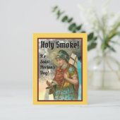 St. Florian met Bucket (Rook; M 019) Briefkaart (Staand voorkant)