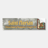 St. Florian met Bucket (Rook; M 019) Bumpersticker (Voorkant)