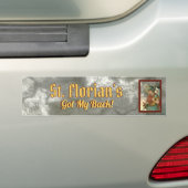 St. Florian met Bucket (Rook; M 019) Bumpersticker (Op auto)
