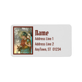 St. Florian met Bucket (Rook; M 019) Etiket