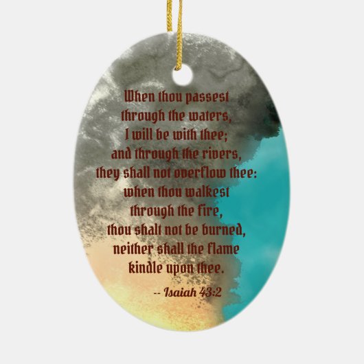 St. Florian met Bucket (Rook; M 019) Keramisch Ornament (Achterkant)