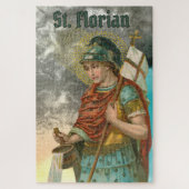 St. Florian met Bucket (Rook; M 019) Legpuzzel (Verticaal)