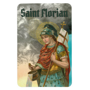 St. Florian met Bucket (Rook; M 019) Magneet