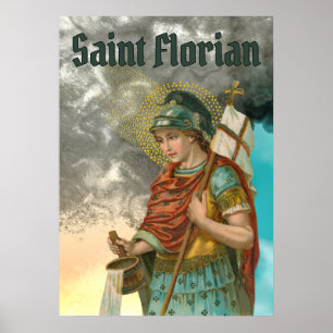 St. Florian met Bucket (Rook; M 019) Poster