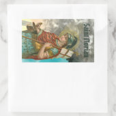 St. Florian met Bucket (Rook; M 019) Rechthoekige Sticker (Tas)