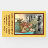 St. Florian met Bucket (Rook; M 019) Spandoek (Horizontaal)