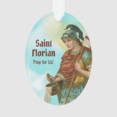 St. Florian met emmer (Beide; M 019) Acryl Ornament (achterkant)