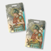 St. Florian met emmer (Rook; M 019) Badge (Voor- en achterkant)