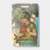 St. Florian met emmer (Rook; M 019) Badge (Achterkant)