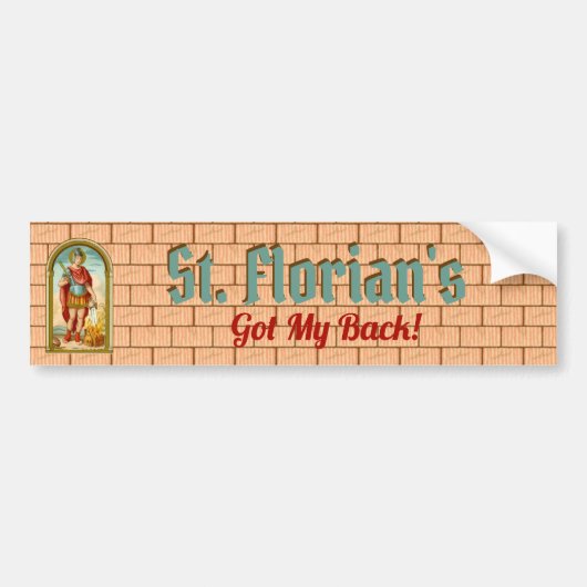 St. Florian of Lorch (BK 32) Bumpersticker 2 (Voorkant)