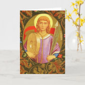 St. Florian of Lorch (PM 03) Blank Greeting Kaart (Gele Bloem)