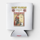 ST FLORIAN PATRON SAINT VAN BRANDWEERLIEDEN BLIKJESKOELER (Voorkant)