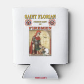 ST FLORIAN PATRON SAINT VAN BRANDWEERLIEDEN BLIKJESKOELER (Achterkant)