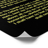 St. Florian Prayer (door brandweerlieden) Poster (Hoek)