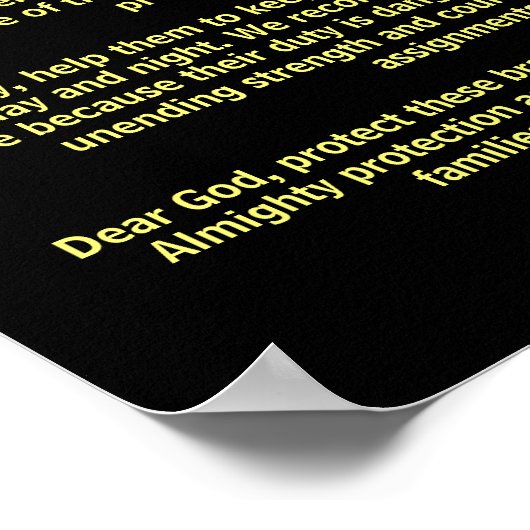 St. Florian Prayer (Said for Firefighters) Poster (Hoek)