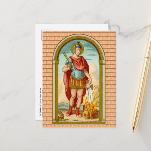 St. Florian van Lorch (BK 32) Briefkaart (Voorkant / Achterkant in situ)