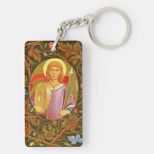 St. Florian van Lorch (PM 03) Dubbelbeeld Sleutelhanger (achterkant)