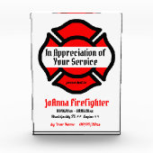 St. Florian's Cross Service Recognition Fotoblokken (Voorkant)