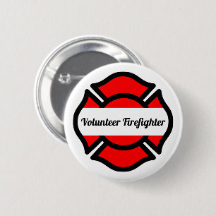 St. Florians kruis Ronde Button 5,7 Cm