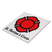 St. Florians kruis Tegeltje (Zijkant)