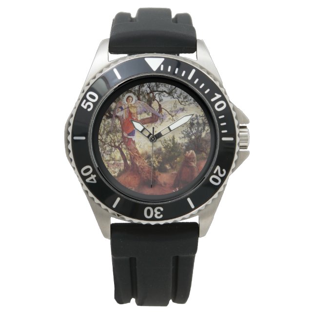 St Frances Angel en Birds Horloge (Voorkant)