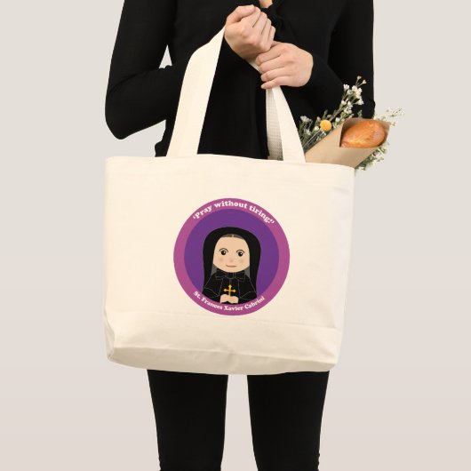 St. Frances Xavier Cabrini Grote Tote Bag (Voorkant (product))