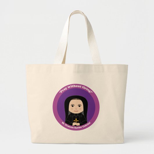 St. Frances Xavier Cabrini Grote Tote Bag (Voorkant)