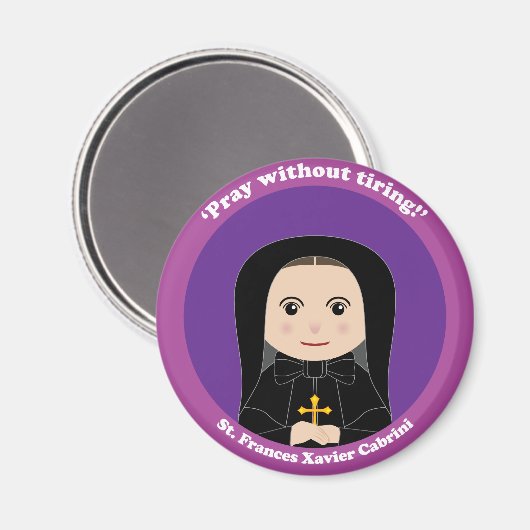 St. Frances Xavier Cabrini Magneet (Voorkant / Achterkant)