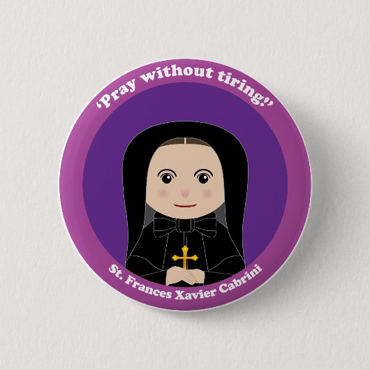 St. Frances Xavier Cabrini Ronde Button 5,7 Cm (Voorkant)
