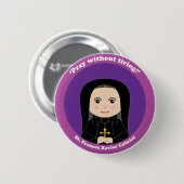 St. Frances Xavier Cabrini Ronde Button 5,7 Cm (Voorkant /achterkant)