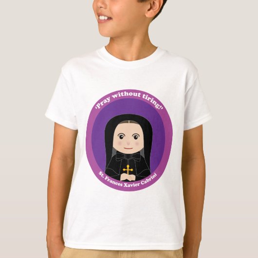 St. Frances Xavier Cabrini T-shirt (Voorkant)