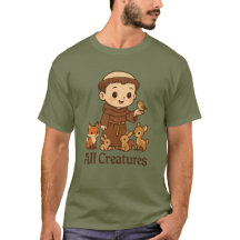 St Francis Alle Creaturen T-Shirt